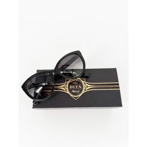 DITA Eclipse Classic Black Cat Eye Sunglasses Gradient Non-Polarized 100% UV